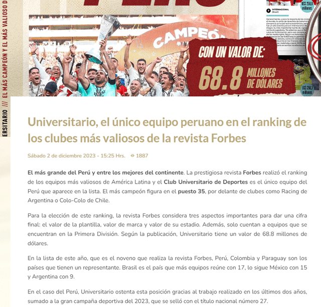 Universitario de Deportes Universitario de Deportes