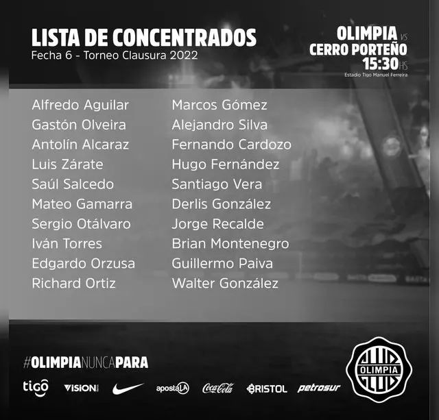 Concentrados de Olimpia.