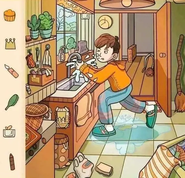 Encuentra los 6 objetos ocultos en la imagen animada Encuentra los 6 objetos ocultos en la imagen animada