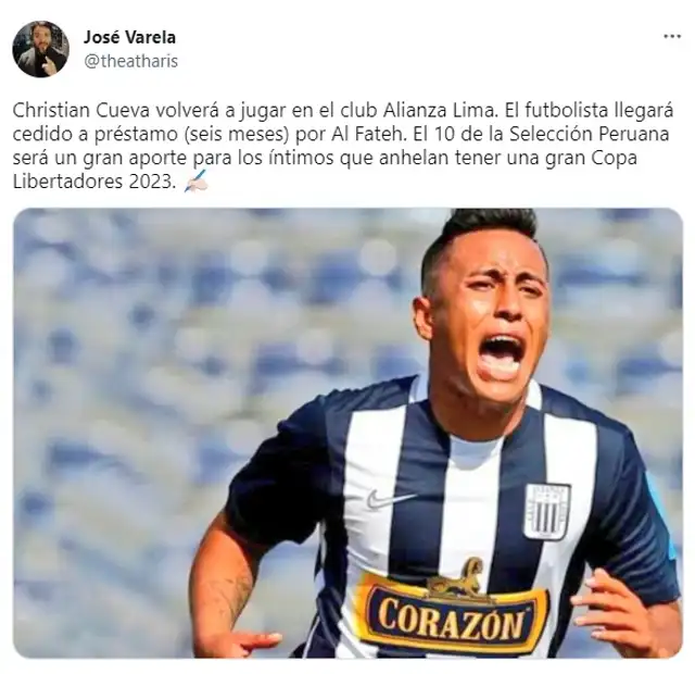 Christian Cueva Alianza Lima