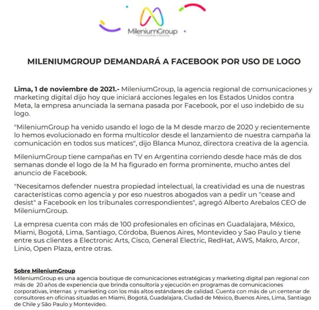 Captura: Facebook.   