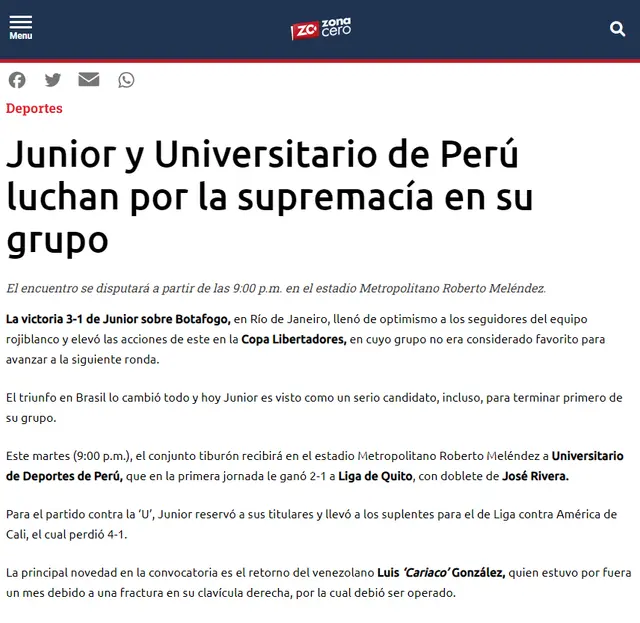 Junior y Universitario Junior y Universitario