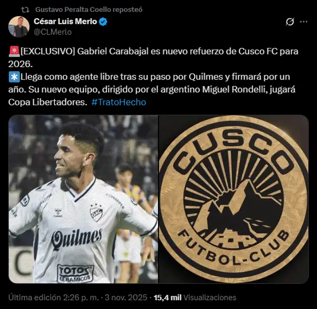 Gabriel Carabajal, Cusco FC