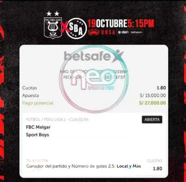 Melgar vs Sport Boys.