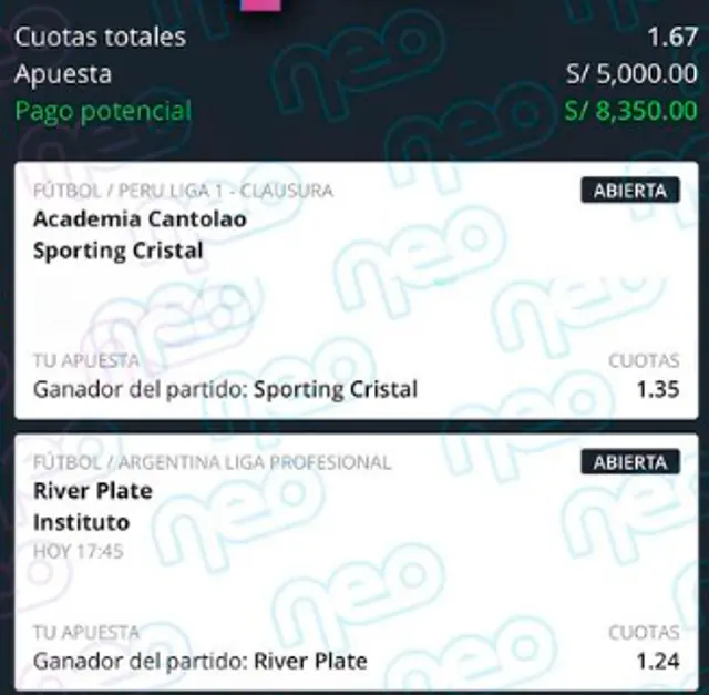 Sporting Cristal vs Cantolao apuesta deportiva