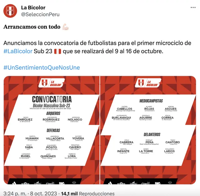 Selección peruana sub-23