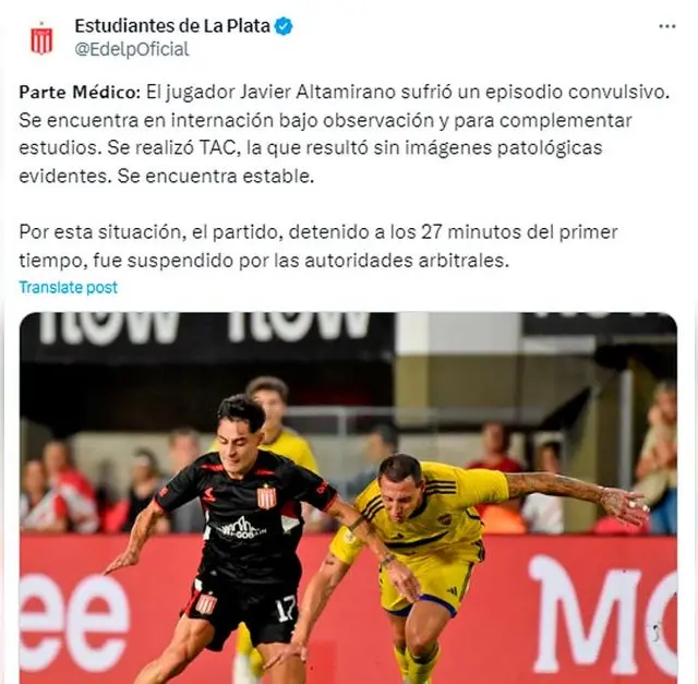 Estudiantes, javier altamirano