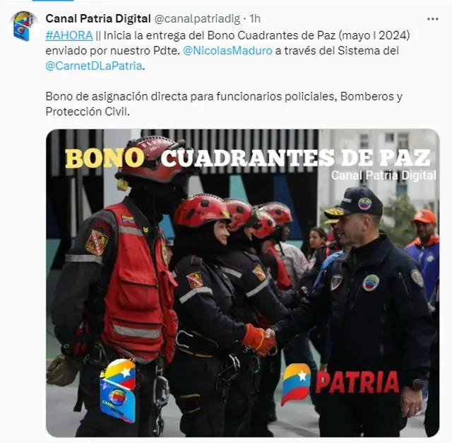 bono de cuadrante de paz