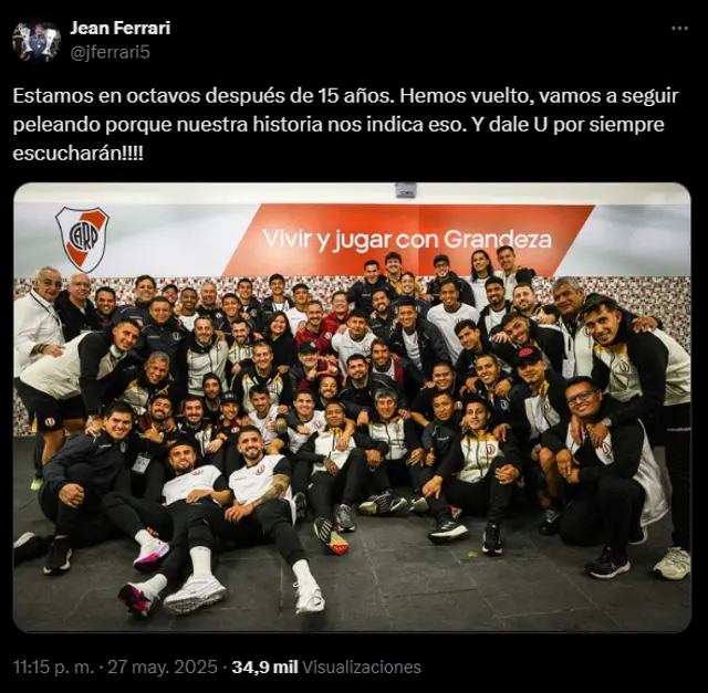 Jean Ferrari, Universitario de Deportes