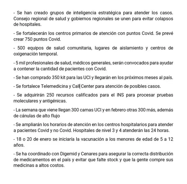 nuevas restricciones