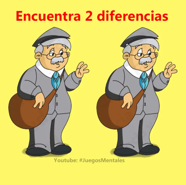 Reto visual completo: encuentra 2 diferencias   