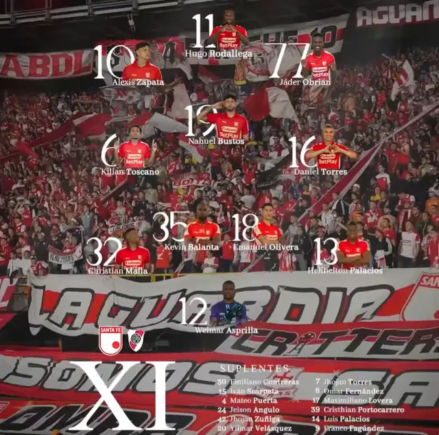 Alineación de Santa Fe. Alineación de Santa Fe.