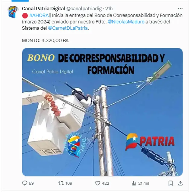 Bono de Corresponsabilidad y Formación
