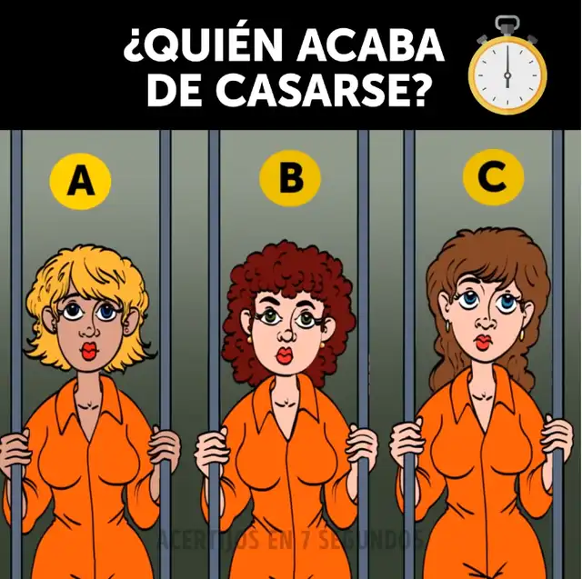 ¿Podrás ubicar a la recién casada en esta imagen? Foto: Acertijos en 7 segundos ¿Podrás ubicar a la recién casada en esta imagen? Foto: Acertijos en 7 segundos