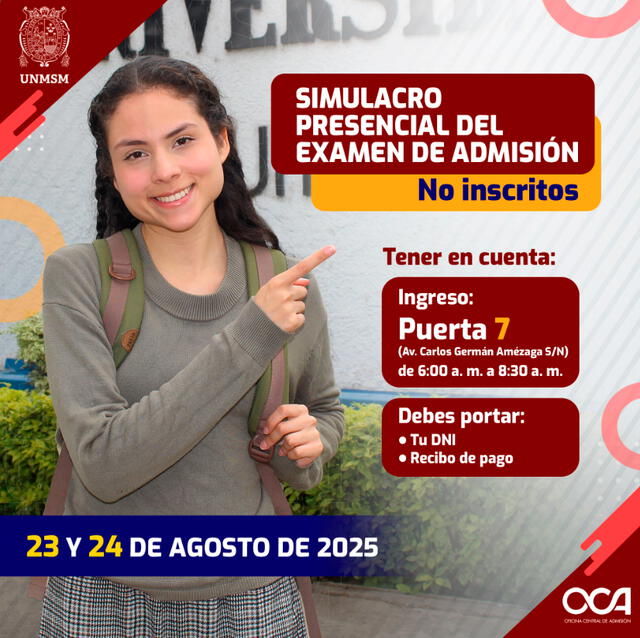 Simulacro UNMSM Simulacro UNMSM