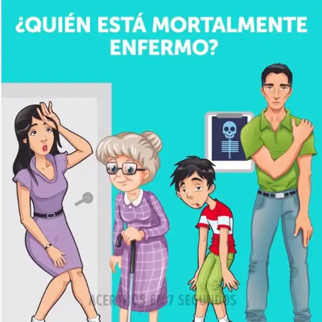 ¿Lograrás ver la persona que morirá de una enfermedad? Foto: Acertijos en 7 segundos ¿Lograrás ver la persona que morirá de una enfermedad? Foto: Acertijos en 7 segundos