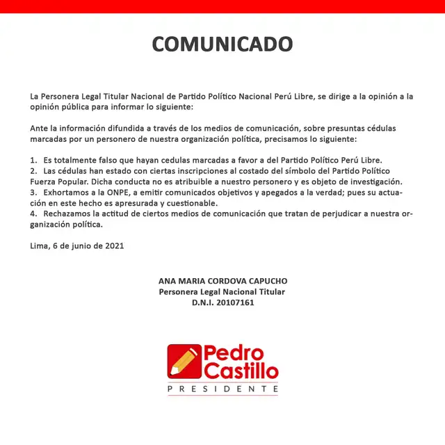 (Foto: Perú Libre Twitter)   