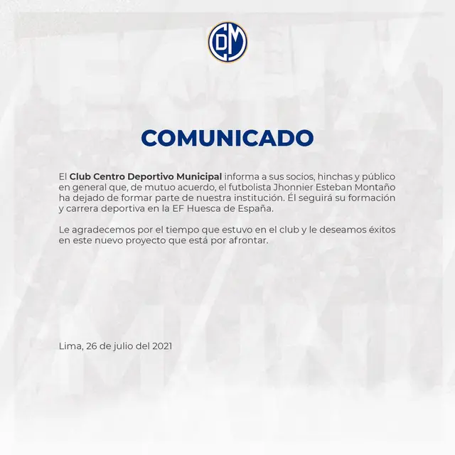<strong>Comunicado Municipal</strong>   