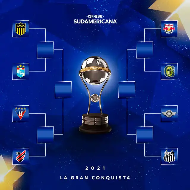 Llaves por los cuartos de final de la Sudamericana. Foto: Twitter Conmebol Sudamericana.   