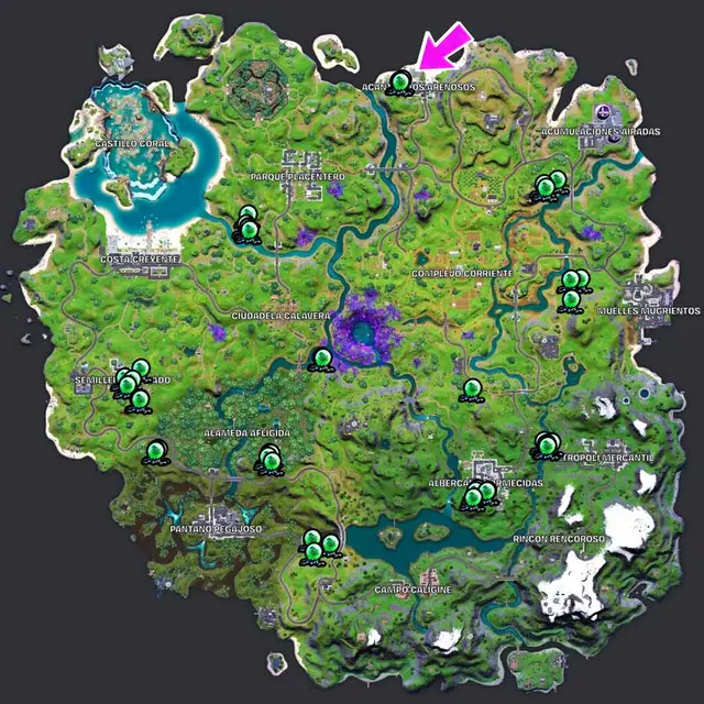 fortnite nadar parasito alienigena