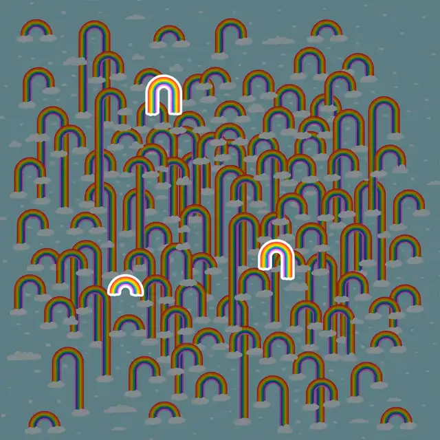 Estos son los arcoíris sin nubes   