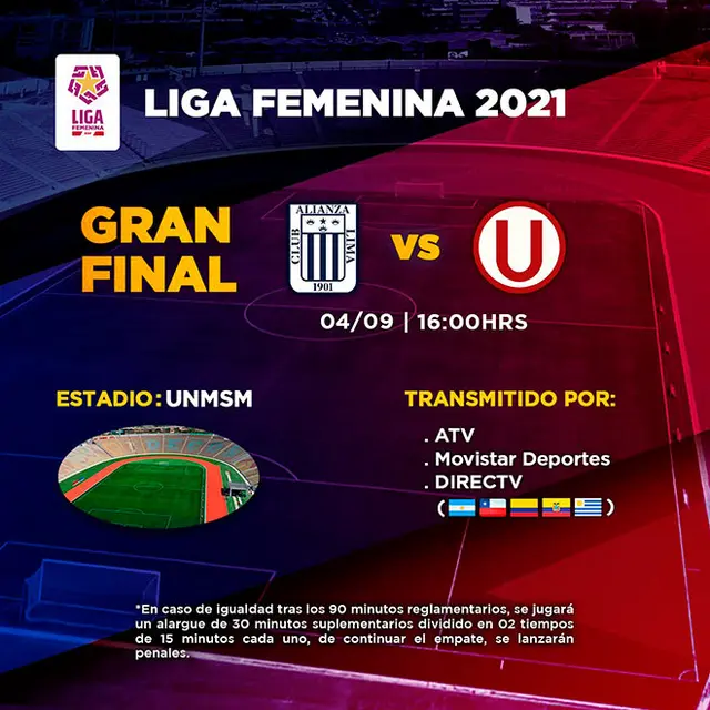 Detalles para la gran final de la Liga Femenina.   