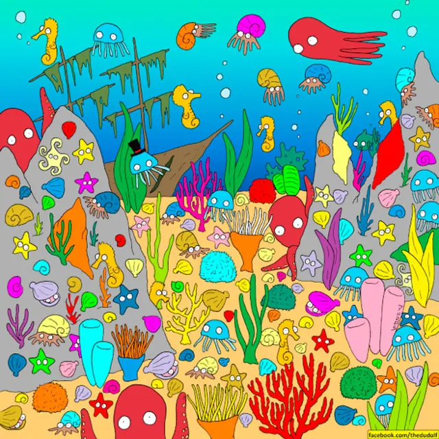 ¿Encontraste al pez oculto en la imagen? Lee la respuesta líneas más abajo. ¿Encontraste al pez oculto en la imagen? Lee la respuesta líneas más abajo.