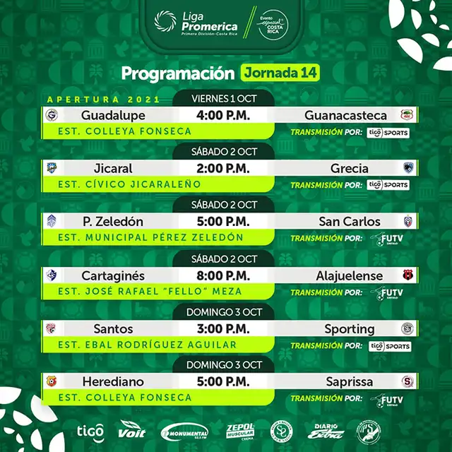Programación de Liga Promerica