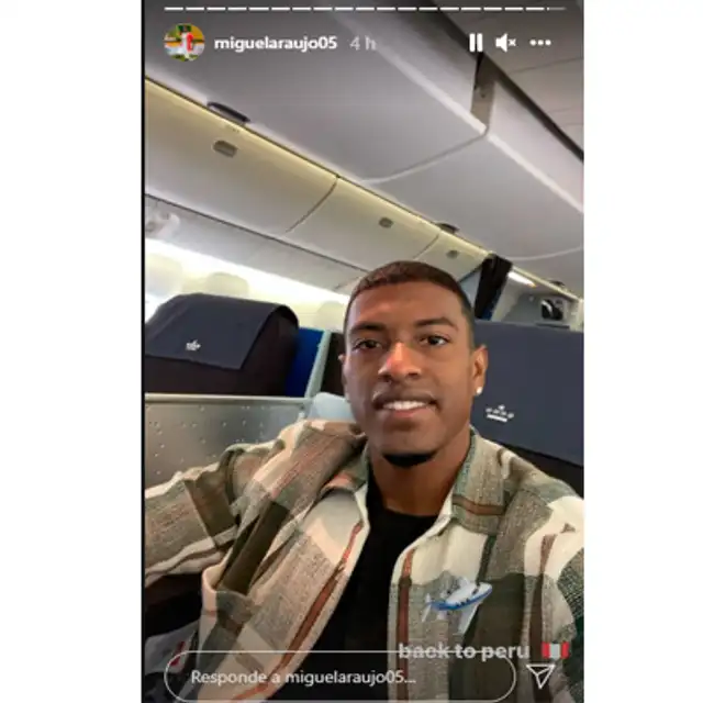 Miguel Araujo rumbo a Lima Miguel Araujo rumbo a Lima