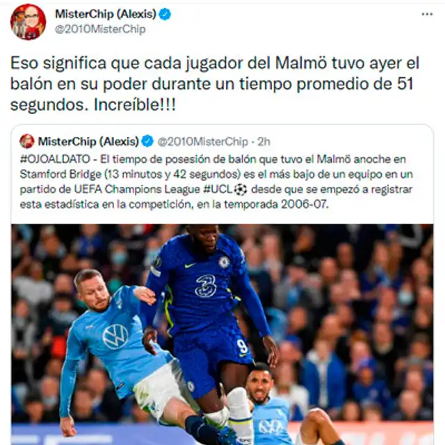 Tweet de Míster Chip