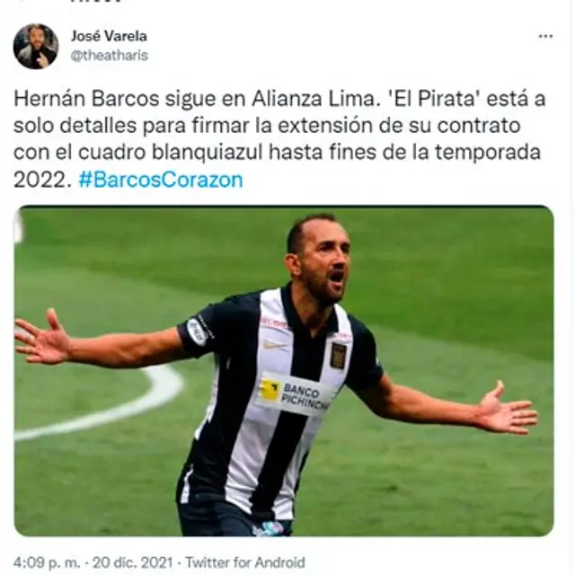 José Varela y noticia sobre Hernán Barcos José Varela y noticia sobre Hernán Barcos