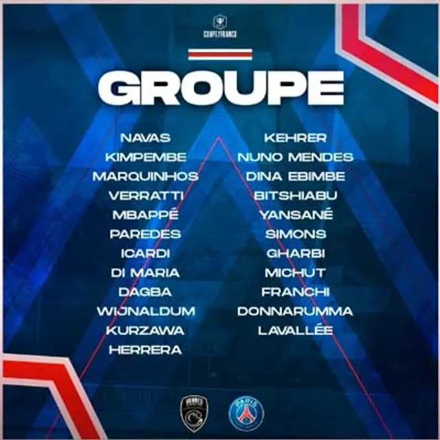 Concentrados del PSG ante Vannes   