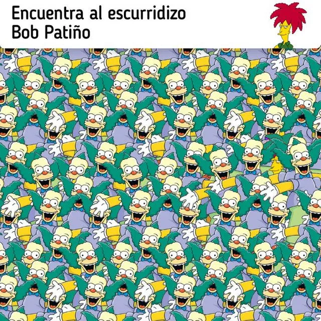 Reto visual: encuentra a Bob Patiño. Reto visual: encuentra a Bob Patiño.