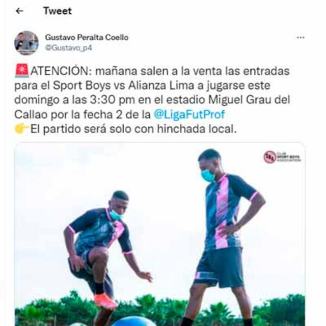 Gustavo Peralta sobre Sport Boys vs Alianza Lima Gustavo Peralta sobre Sport Boys vs Alianza Lima