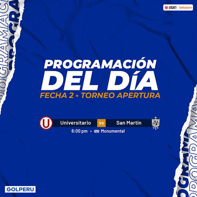 Universitario vs San Martín GOLPERÚ Universitario vs San Martín GOLPERÚ