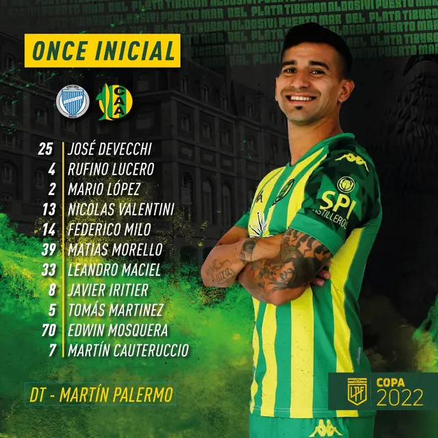 Alineación de Aldosivi.