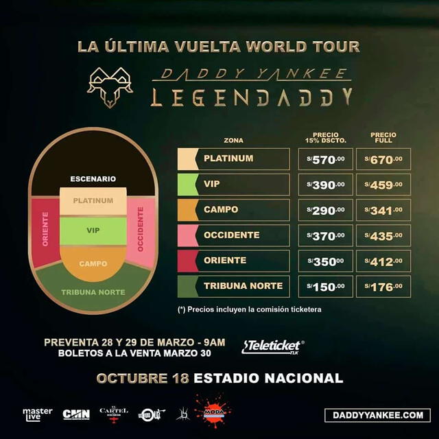entradas daddy yankee