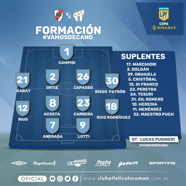 Once del 'Decano' en el Monumental Once del 'Decano' en el Monumental