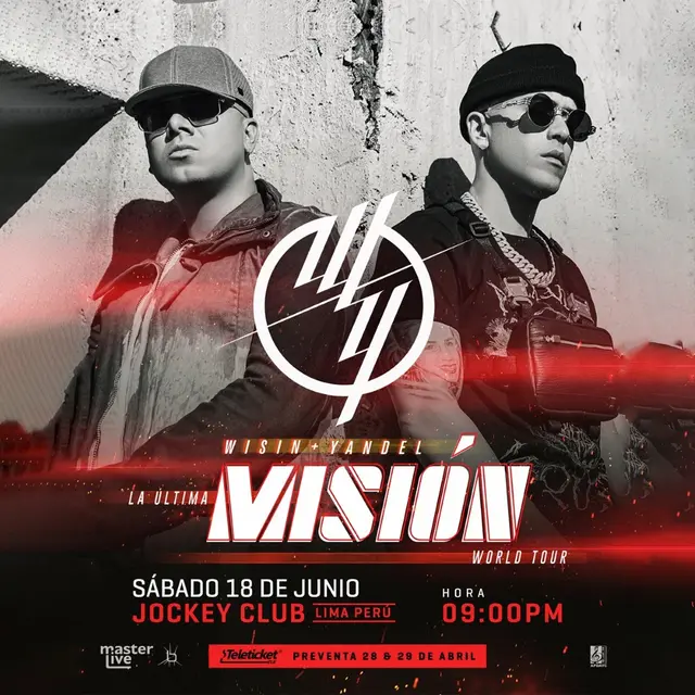 Concierto de Wisin y Yandel en Lima.   