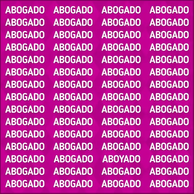 ¿Logras ver la palabra 'Aboyado'? tienes 10 segundos | Fuente: Genialguru
