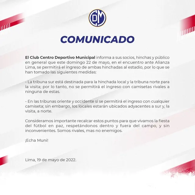 Alianza Lima vs. Municipal Alianza Lima vs. Municipal