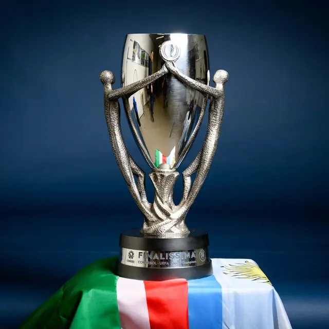 Trofeo de la Finalissima 2022. Foto: Internet.   