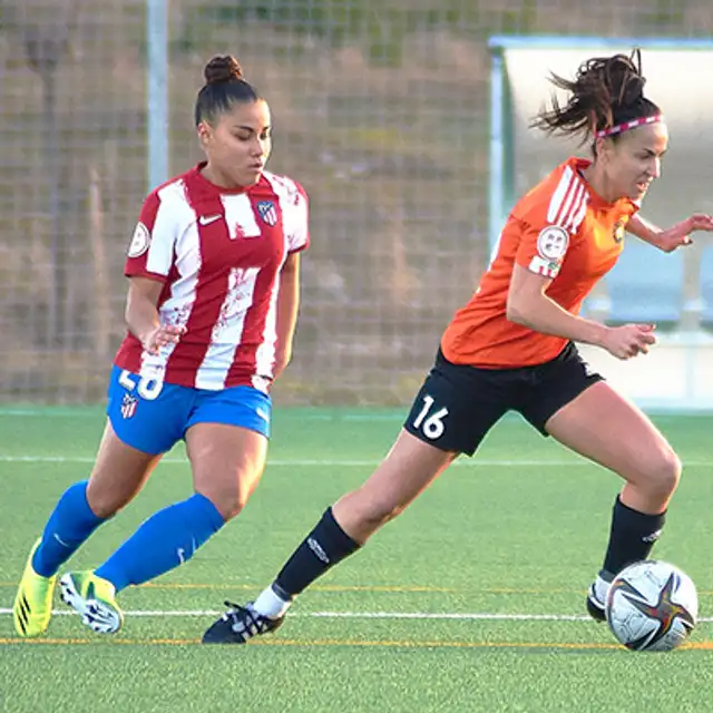 Claudia Domínguez representando a Atlético Madrid