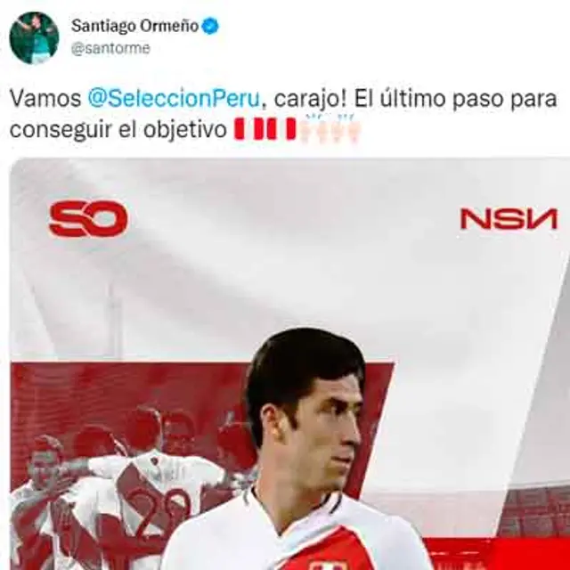 Santiago Ormeño en redes sociales Santiago Ormeño en redes sociales