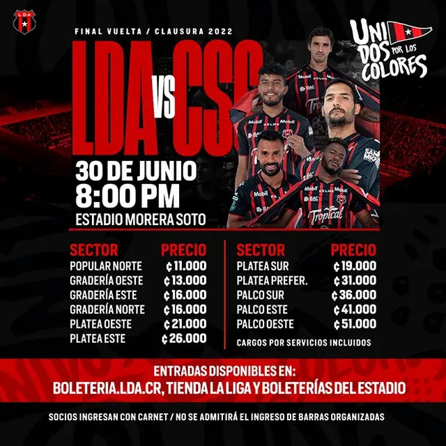 Alajuelense vs Cartaginés Alajuelense vs Cartaginés