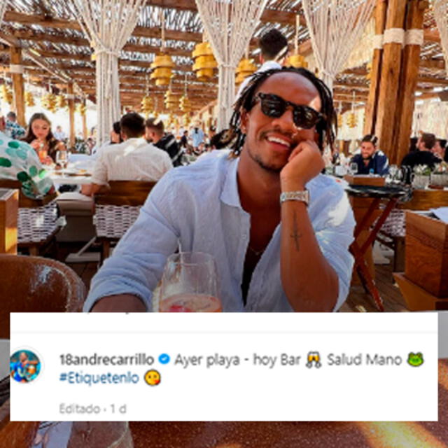 André Carrillo en redes sociales André Carrillo en redes sociales