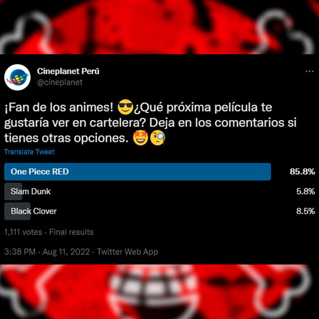 One Piece Film: Red: estreno de la película en Perú es confirmada por cadena de cine local