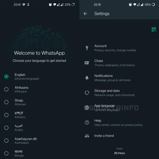WhatsApp: selección de idioma para la aplicación se encuentra en fase de pruebas