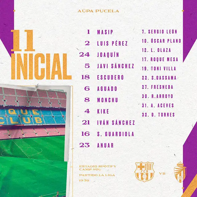 Barcelona vs Valladolid