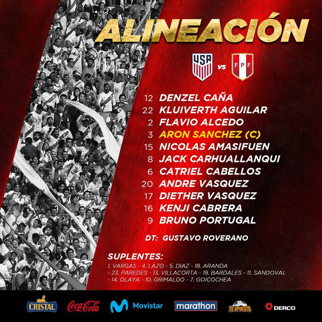 Peru vs Estados Unidos